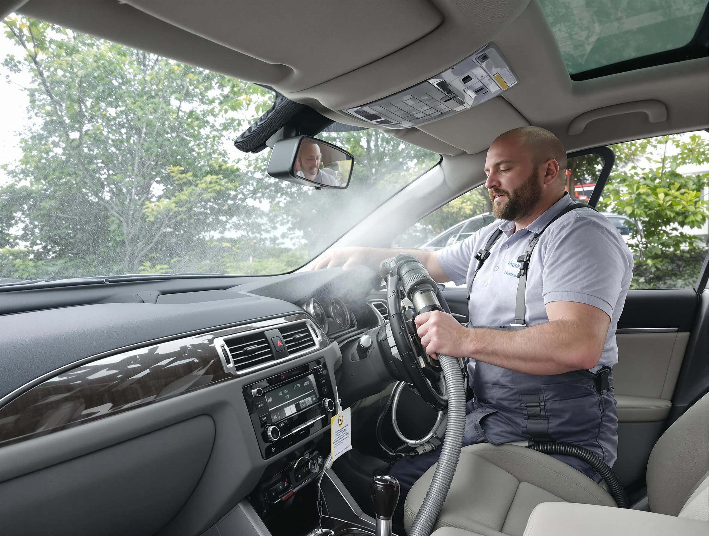 Homeacre-Lyndora Air Duct Cleaning specialist performing professional car duct cleaning in Homeacre-Lyndora